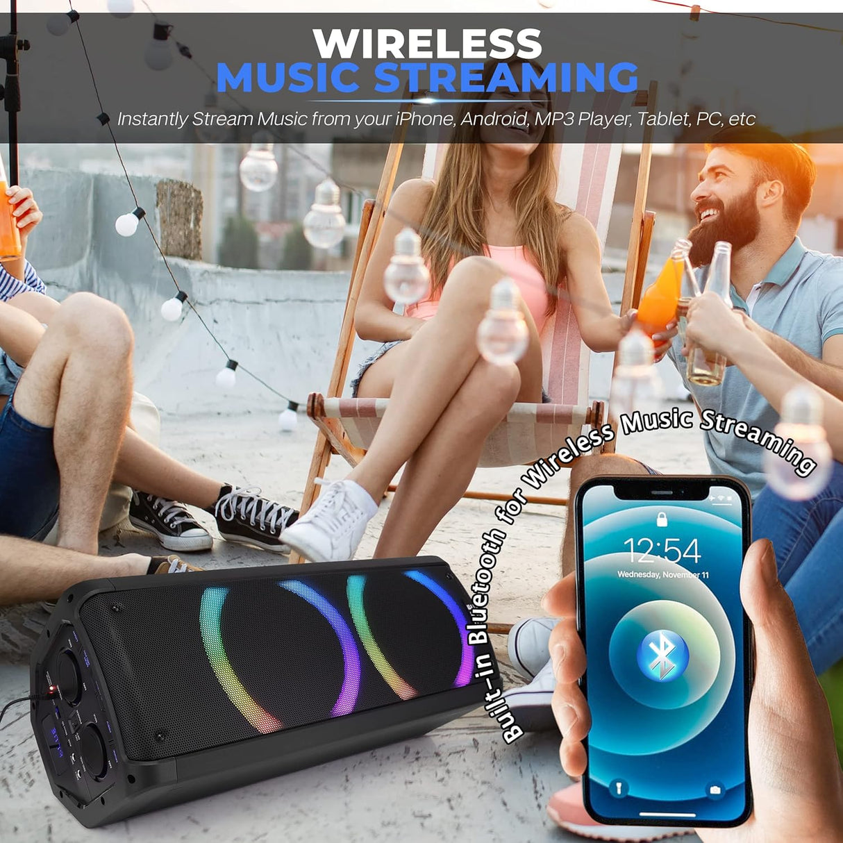 Altavoz portátil Bluetooth – 240 W  PYLE-PRO PPHP265B