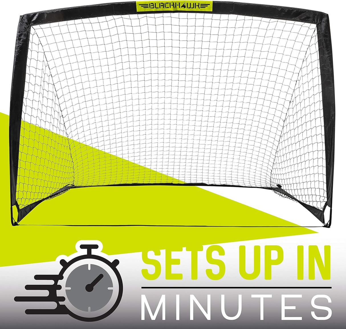 Porteria de futbol portatil, facil de trasladar, incluye red