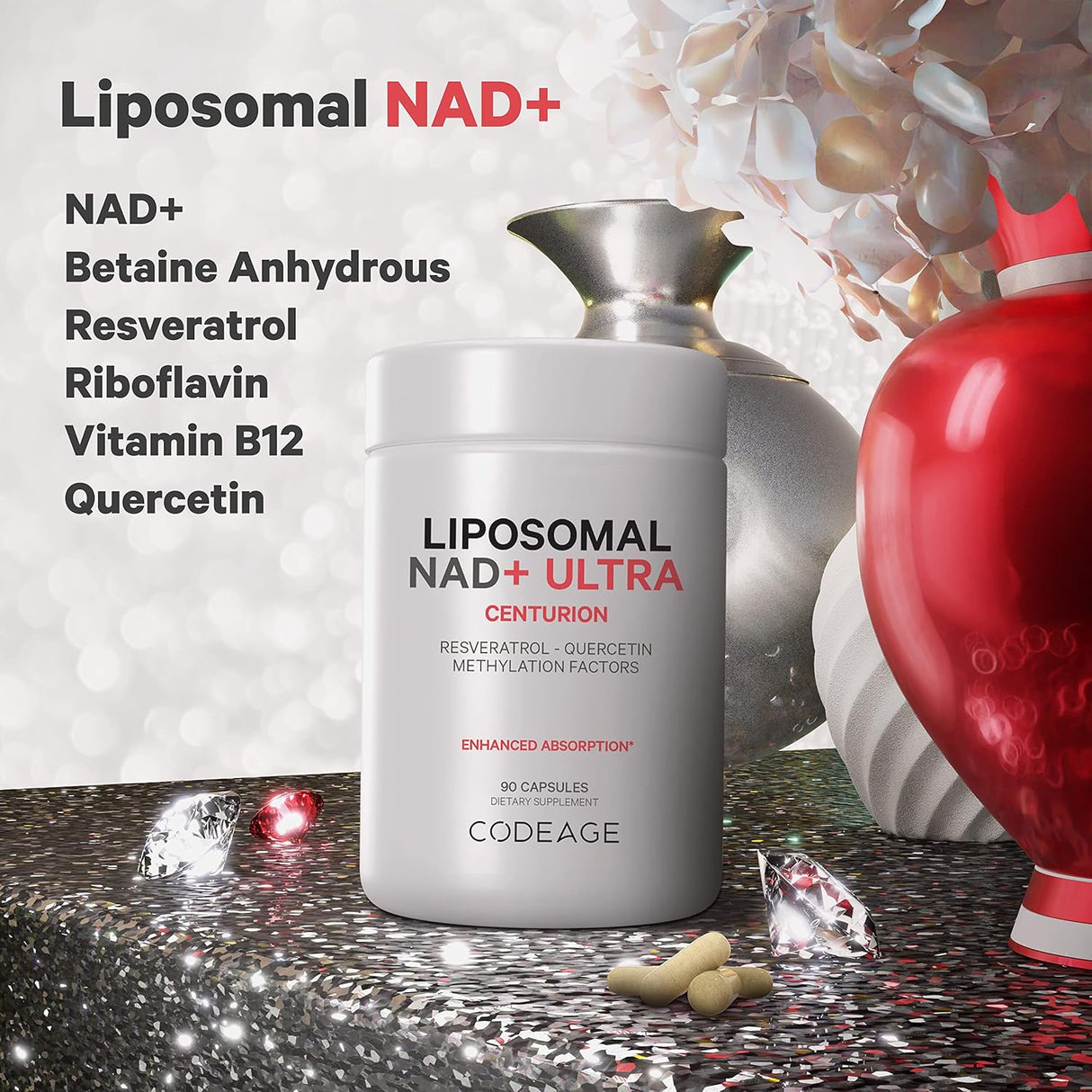 Suplemento NAD+ Liposomal con Resveratrol y Vitamina B