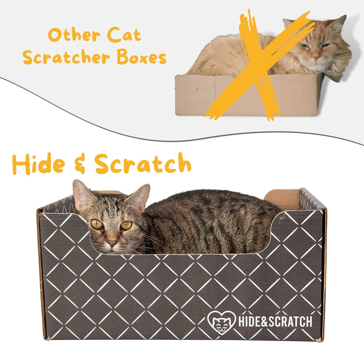 Rascador Caja y tumbona de cartón extra grande para gatos