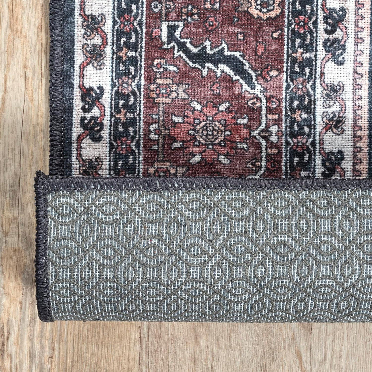 Alfombra Adiva 8x10 Lavable Antideslizante para Hogar