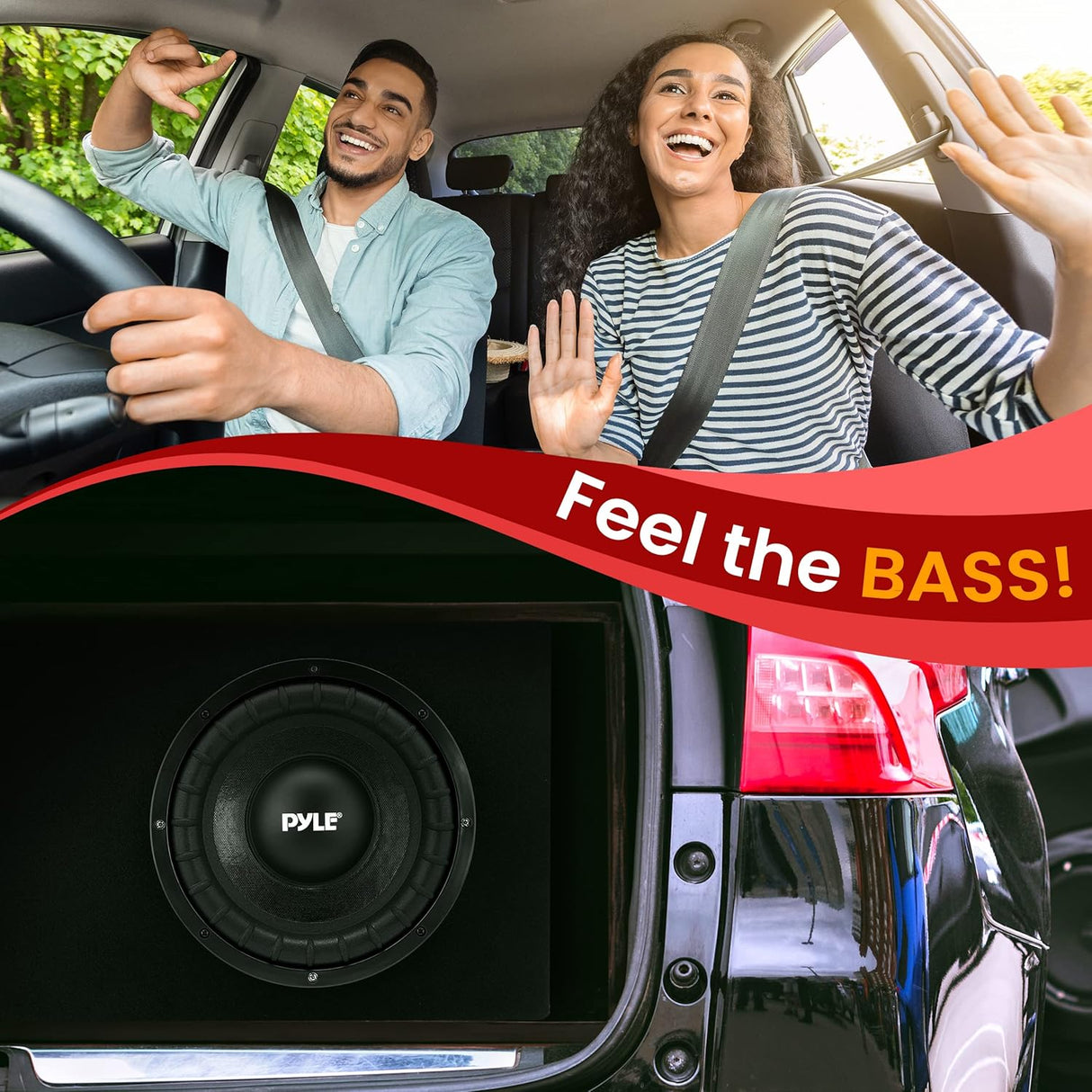 Parlante de caja de subwoofer delgado PYLE PSBS10