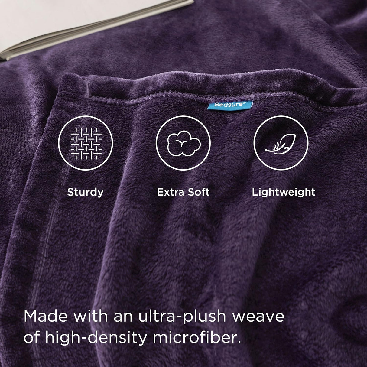 Manta de Forro Suave Bedsure 300GSM, Ideal para Sofá y Cama