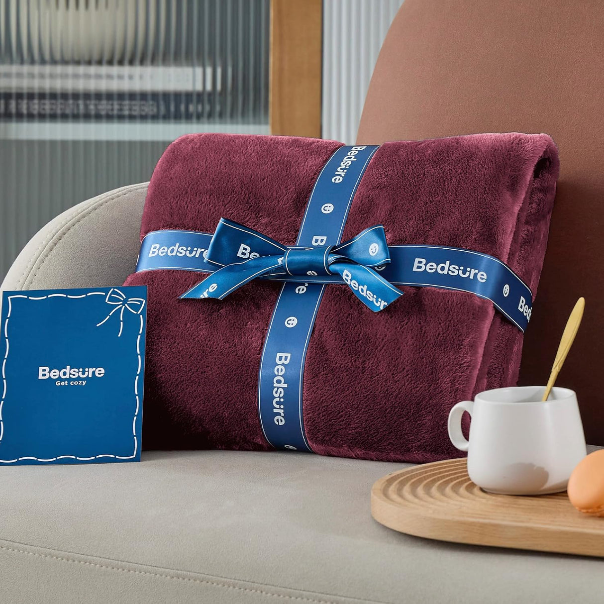 Manta Fleece Bedsure - 300GSM, Suave y Ligera, Modelo Throw