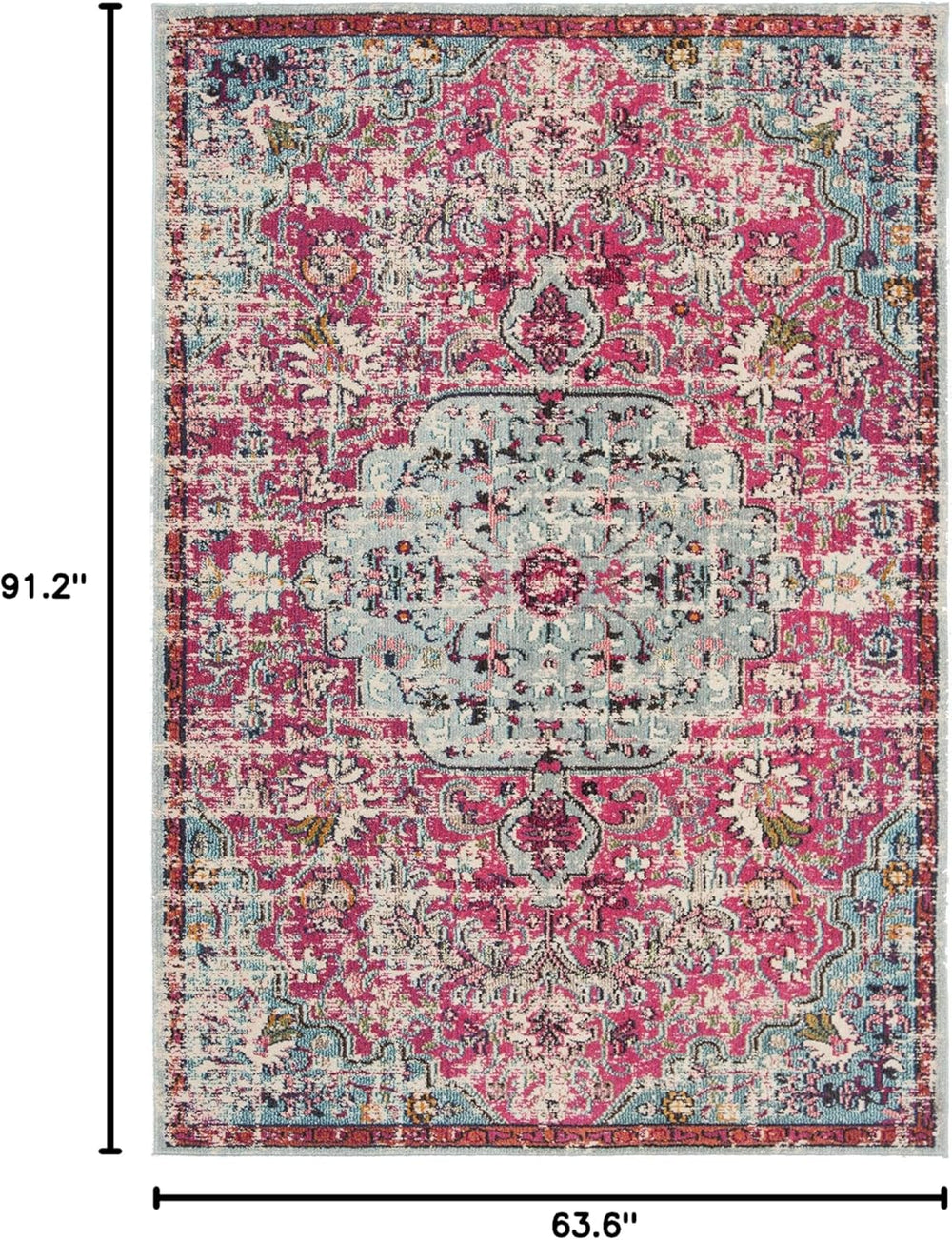 Alfombra SAFAVIEH Madison, diseño bohemio, fácil cuidado, MAD447R
