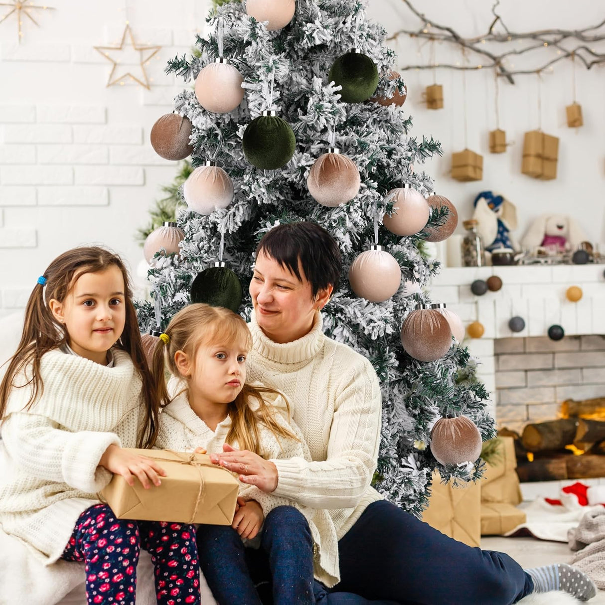 Bolas de Adorno de Navidad Shatterproof - Pack de 15pcs 80mm