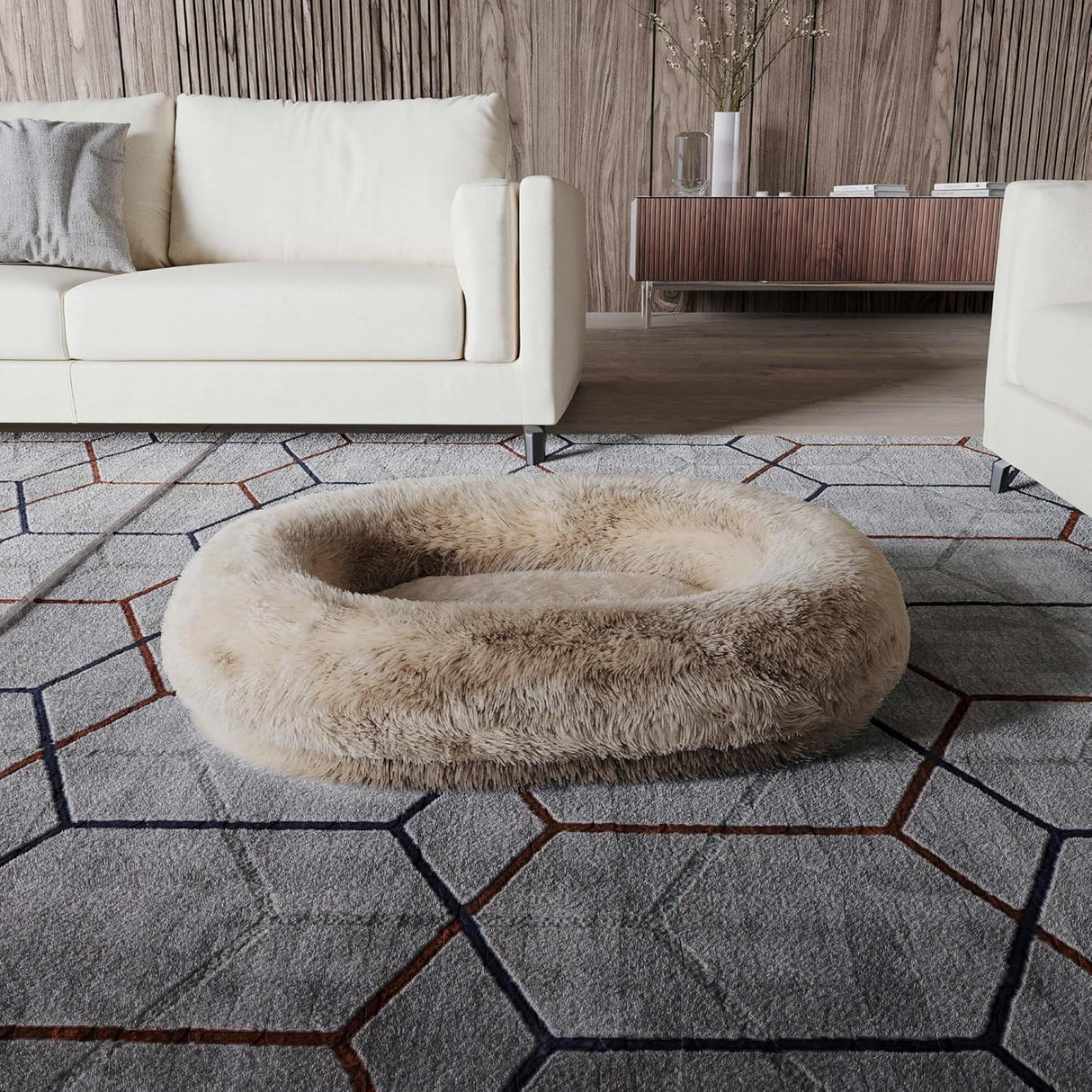 Cama ortopédica para perros XL, anti ansiedad, espuma soporte