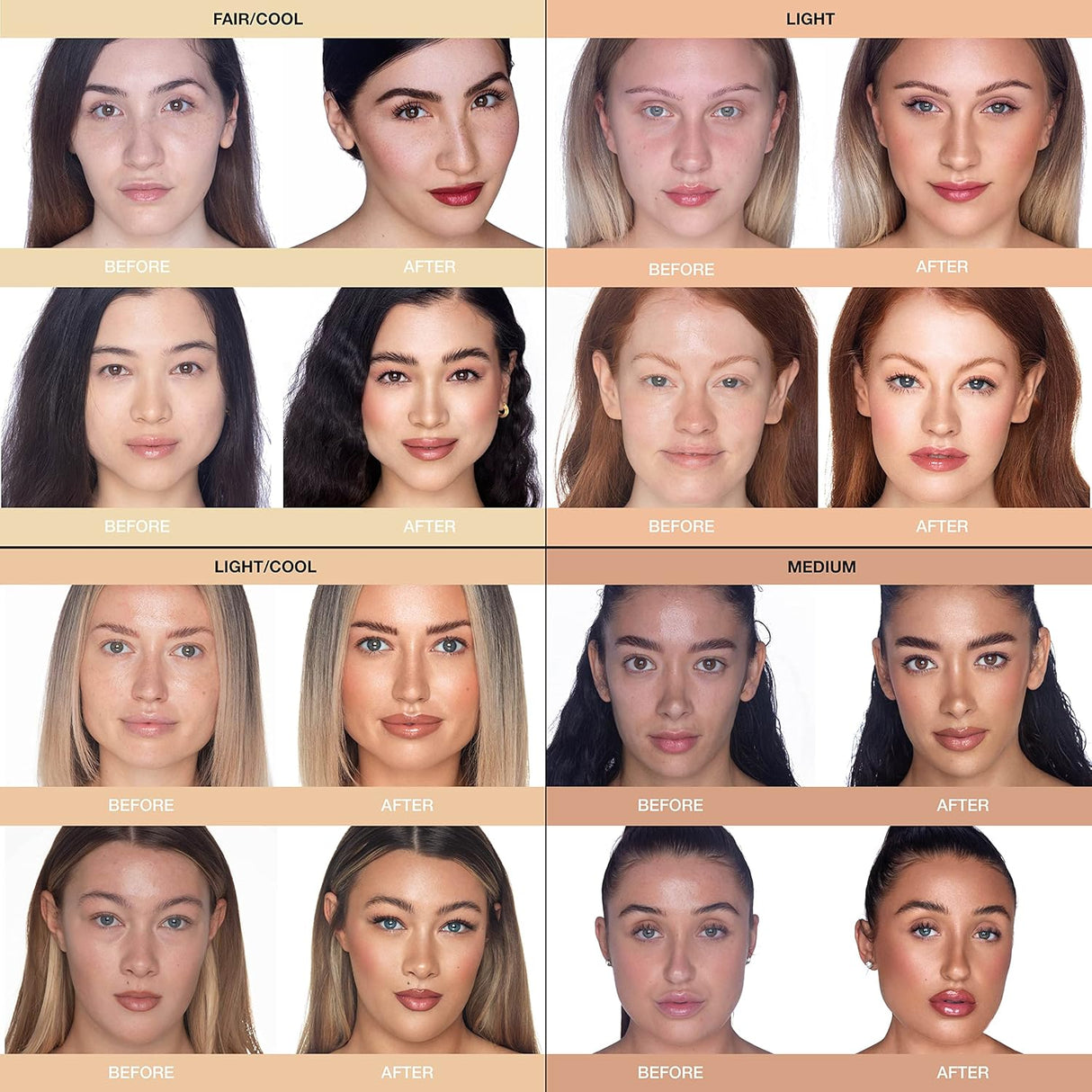 Cuidado Facial Protector solar tintado corrector base