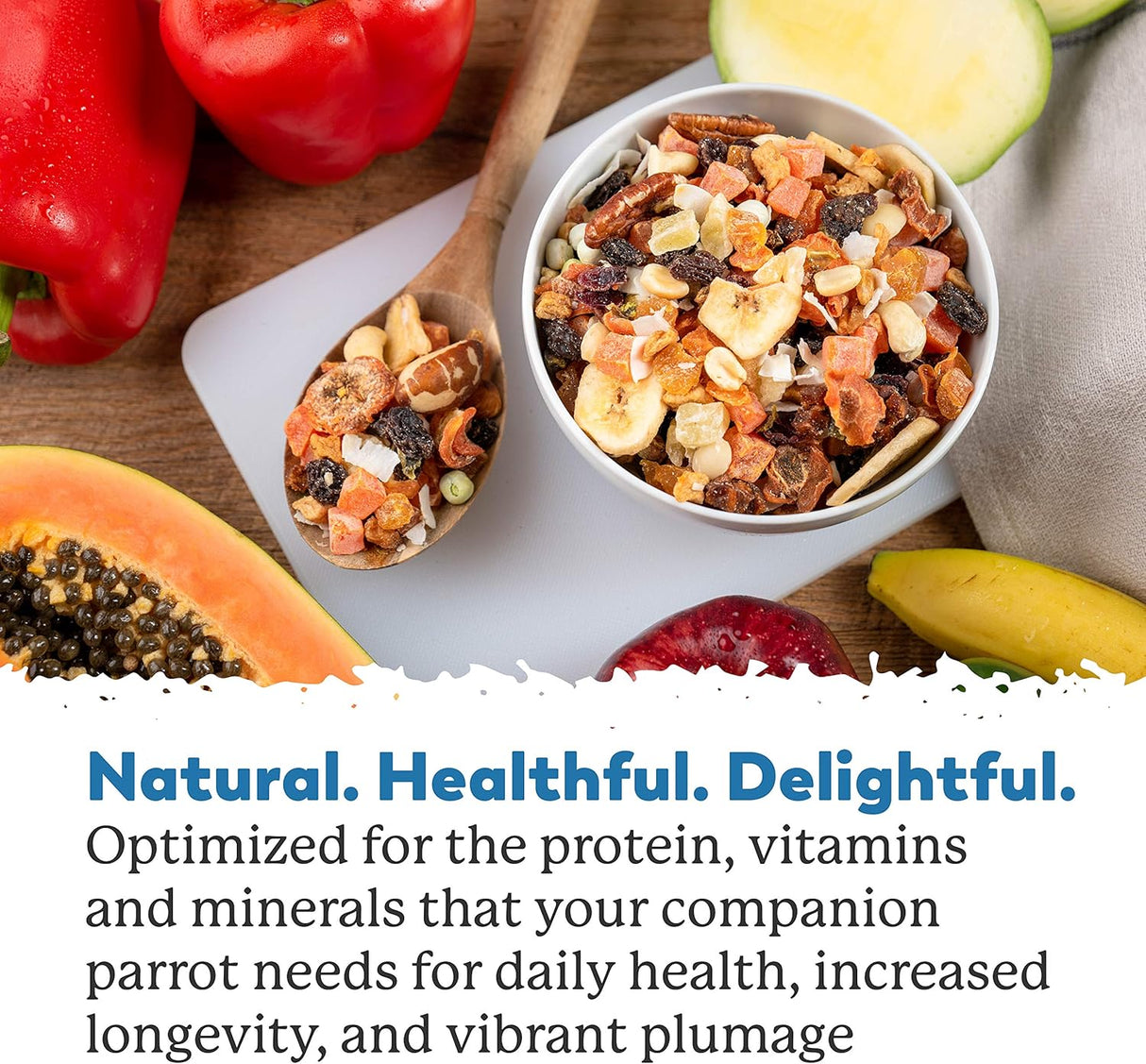 Dr. Harvey's Mezcla de loros exóticos de alimentos naturales