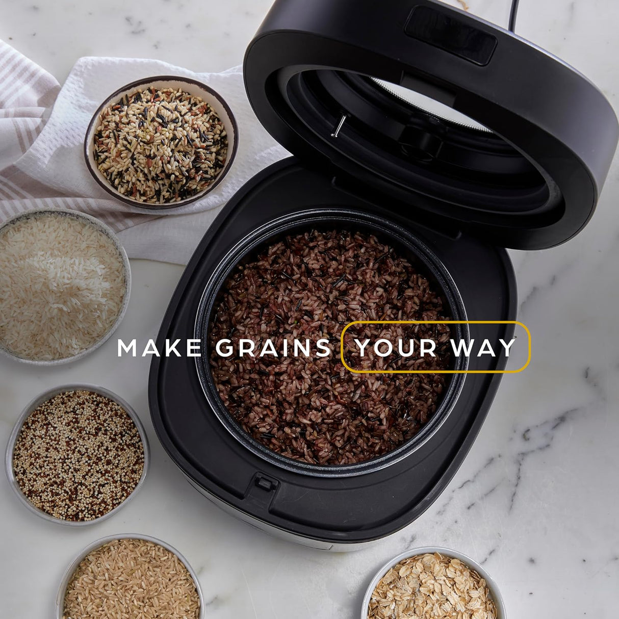 Arrocera Programable West Bend, 7 funciones, 12 tazas cocidas