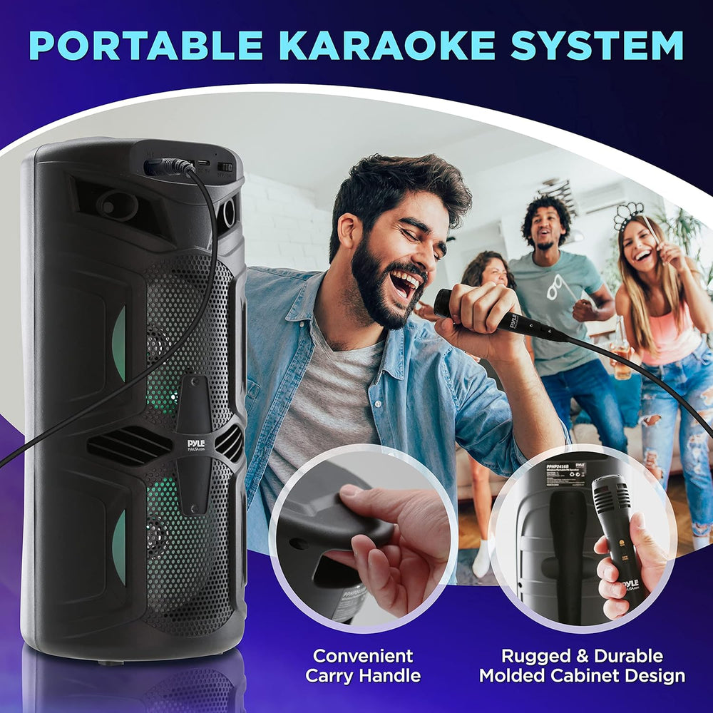 Altavoz PA portátil Bluetooth de 200 W PYLE-PRO PPHP2416B