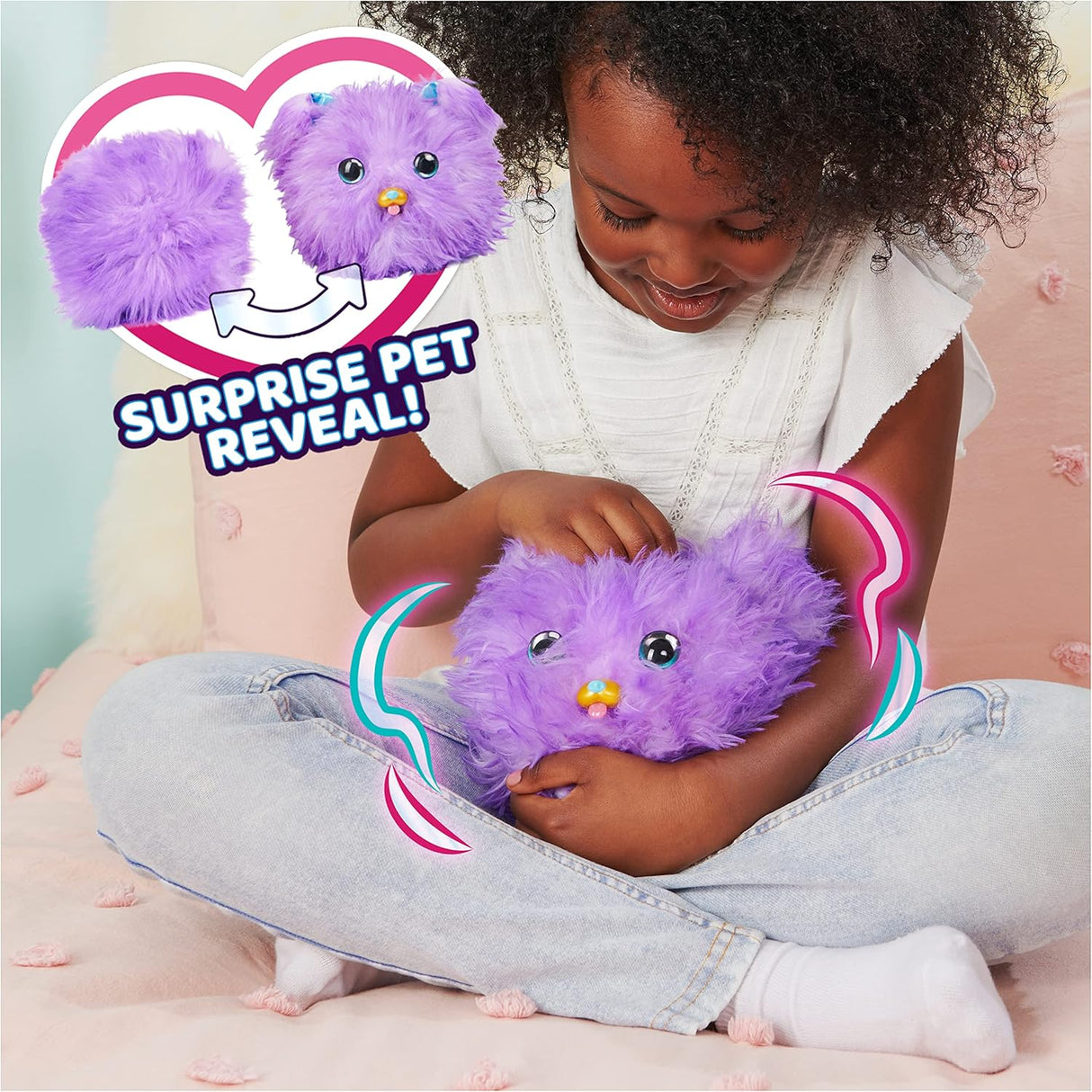 Peluche Pupper-Fluff Surprise Reveal más de 100 sonidos