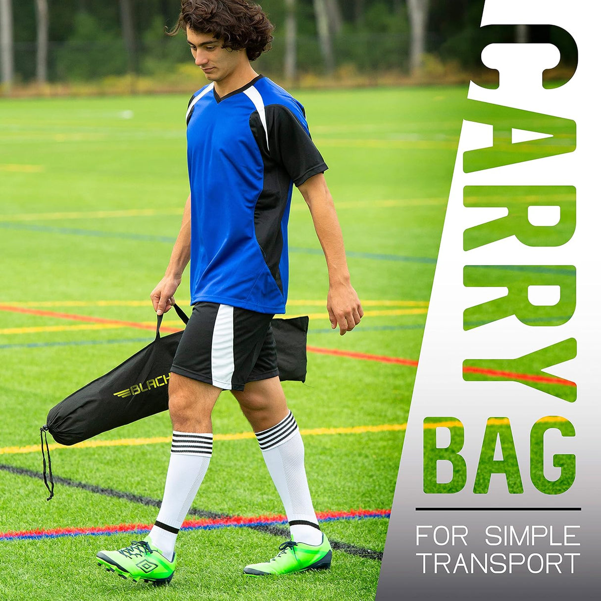 Porteria de futbol plegable fácil de trasladar