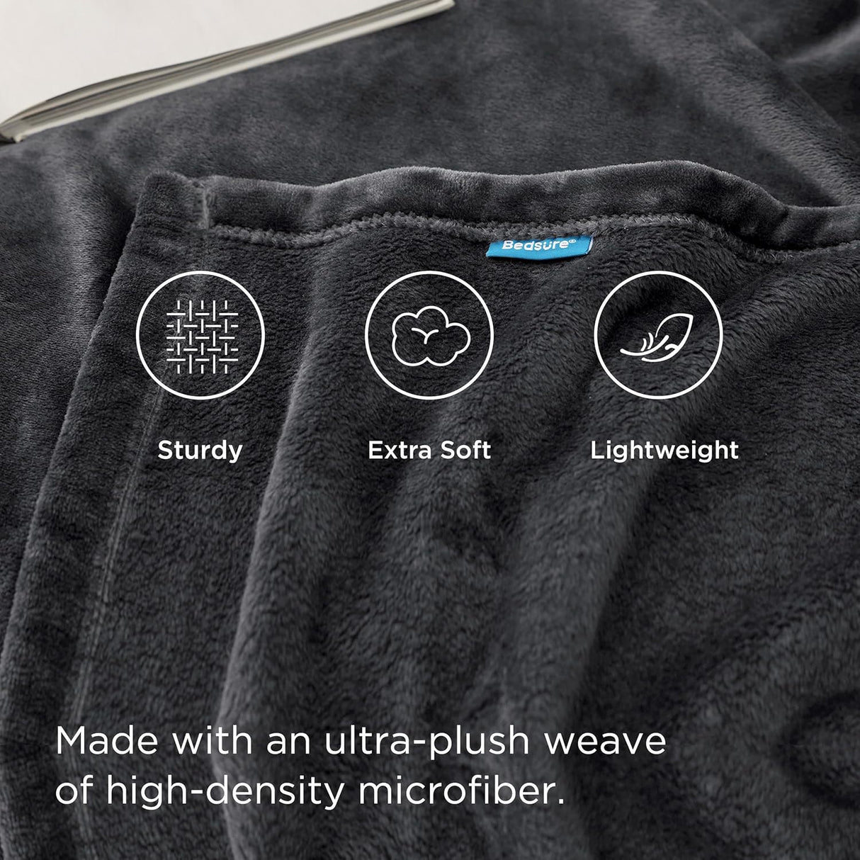 Manta Fleece Bedsure 300GSM Suave y Ligera para Sofá