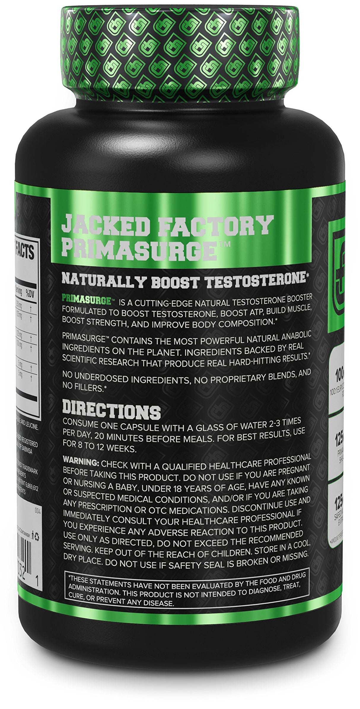 PRIMASURGE Testosterone Booster para hombre