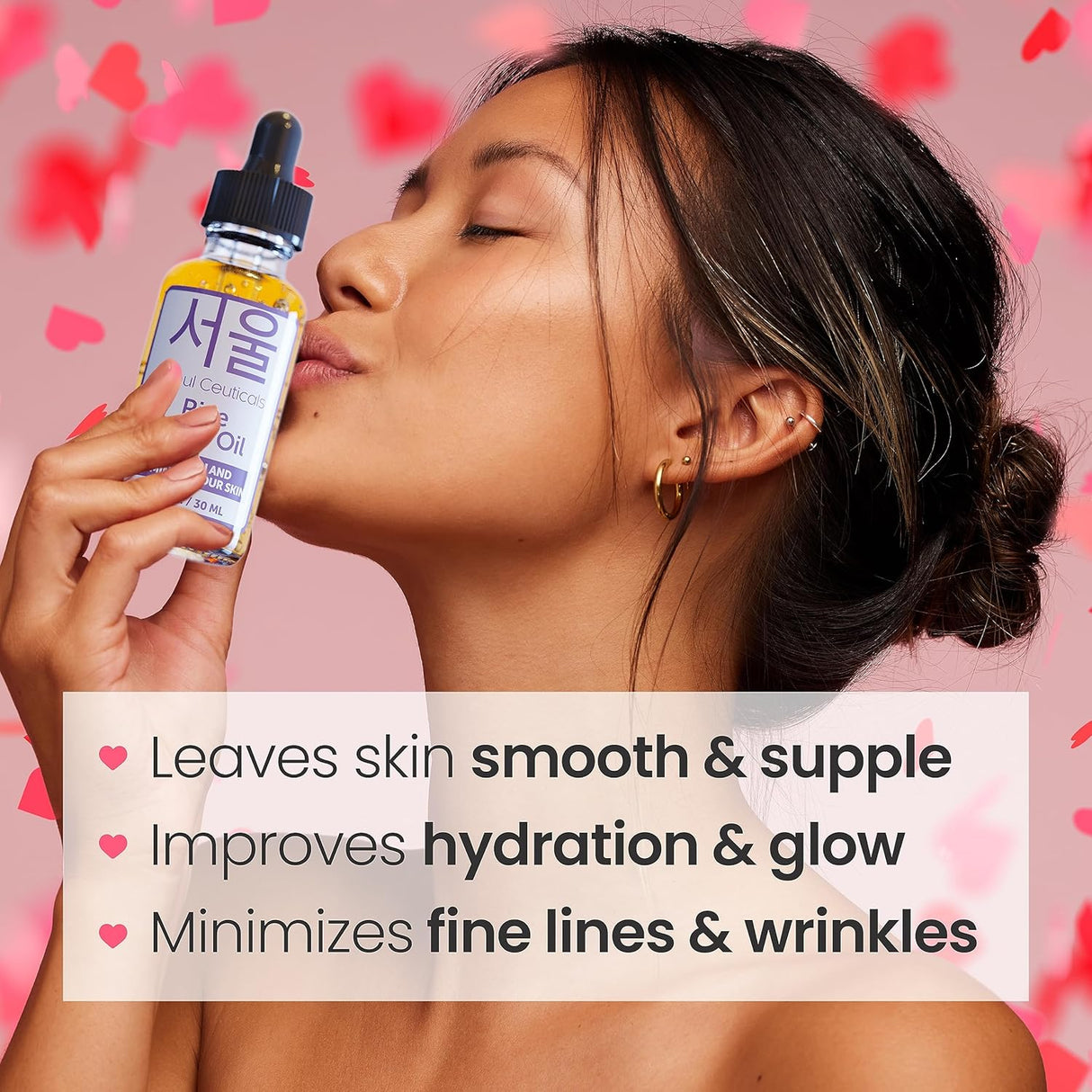 Aceite Facial Coreano con Escualano y Vitamina E para Piel