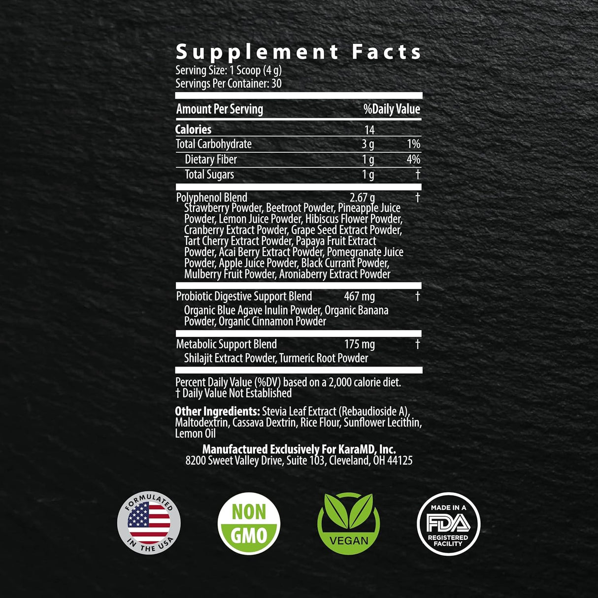 Suplemento en polvo superalimento para inflamación y energía