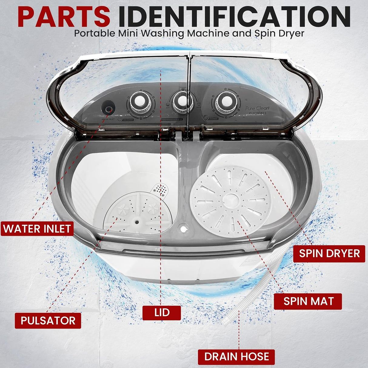 Lavadora y secadora compacta para el hogar 2 en 1