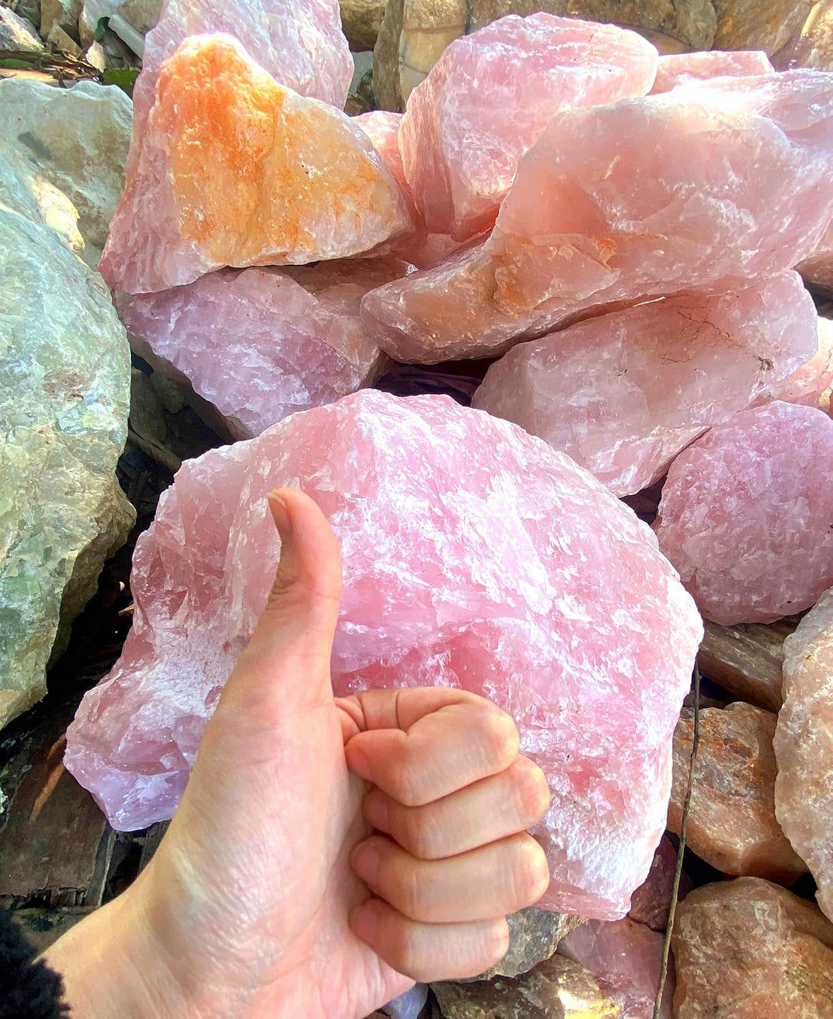 QINJIEJIE Cristales crudos surtidos de 10 colores, cristal