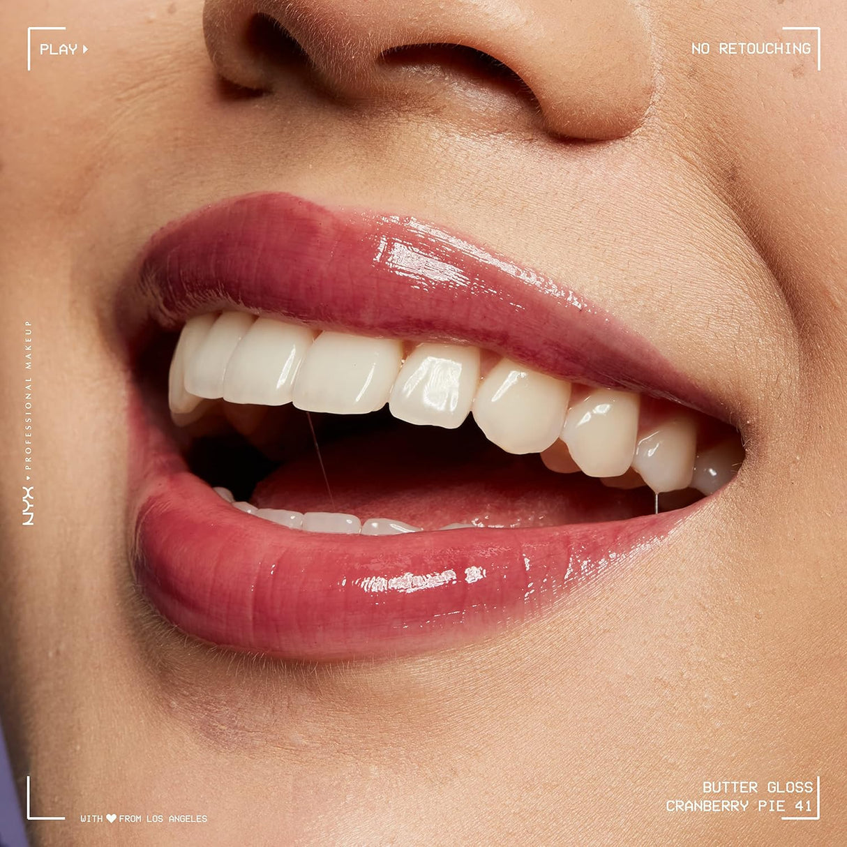 Brillo labial profesional gloss NYX Pastel de arándanos