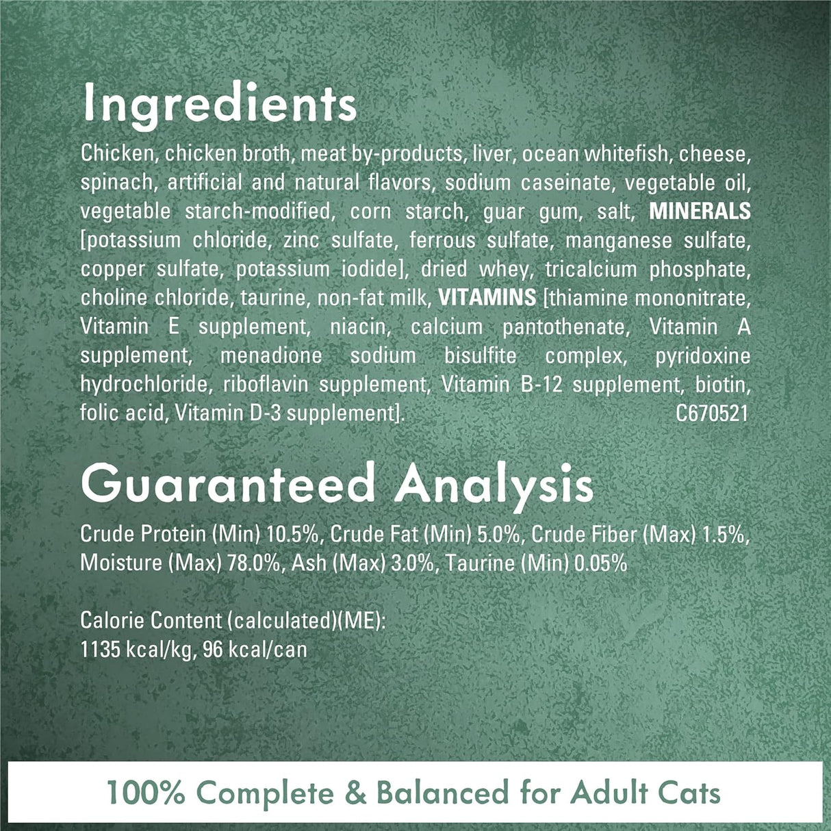 Alimento húmedo para gatos enlatado para adultos 24 latas