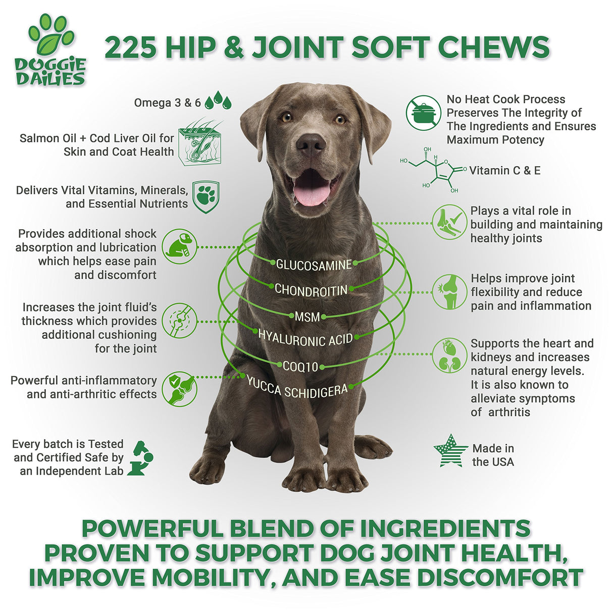 Glucosamina para cadera y articulaciones de los perros