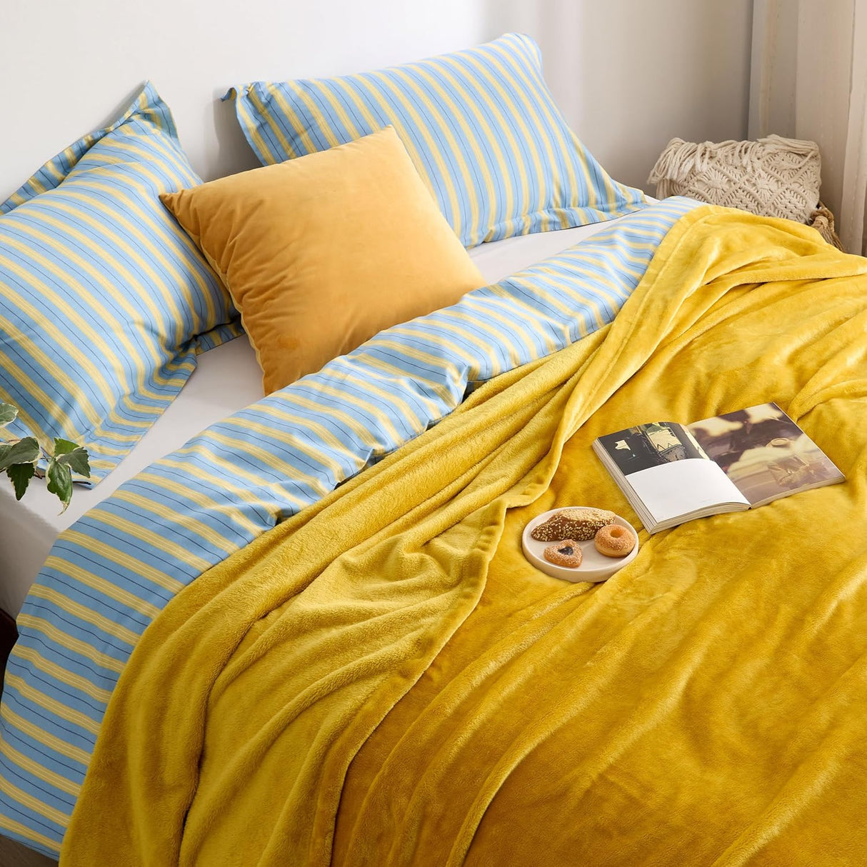 Manta Fleece Queen Bedsure - Suave, Ligera, Microfibra 90x90