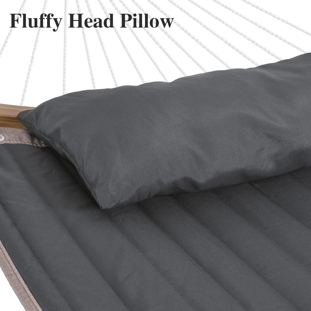 Hamaca Doble SUNCREAT con Soporte, Barra Curvada, Modelo Patentado