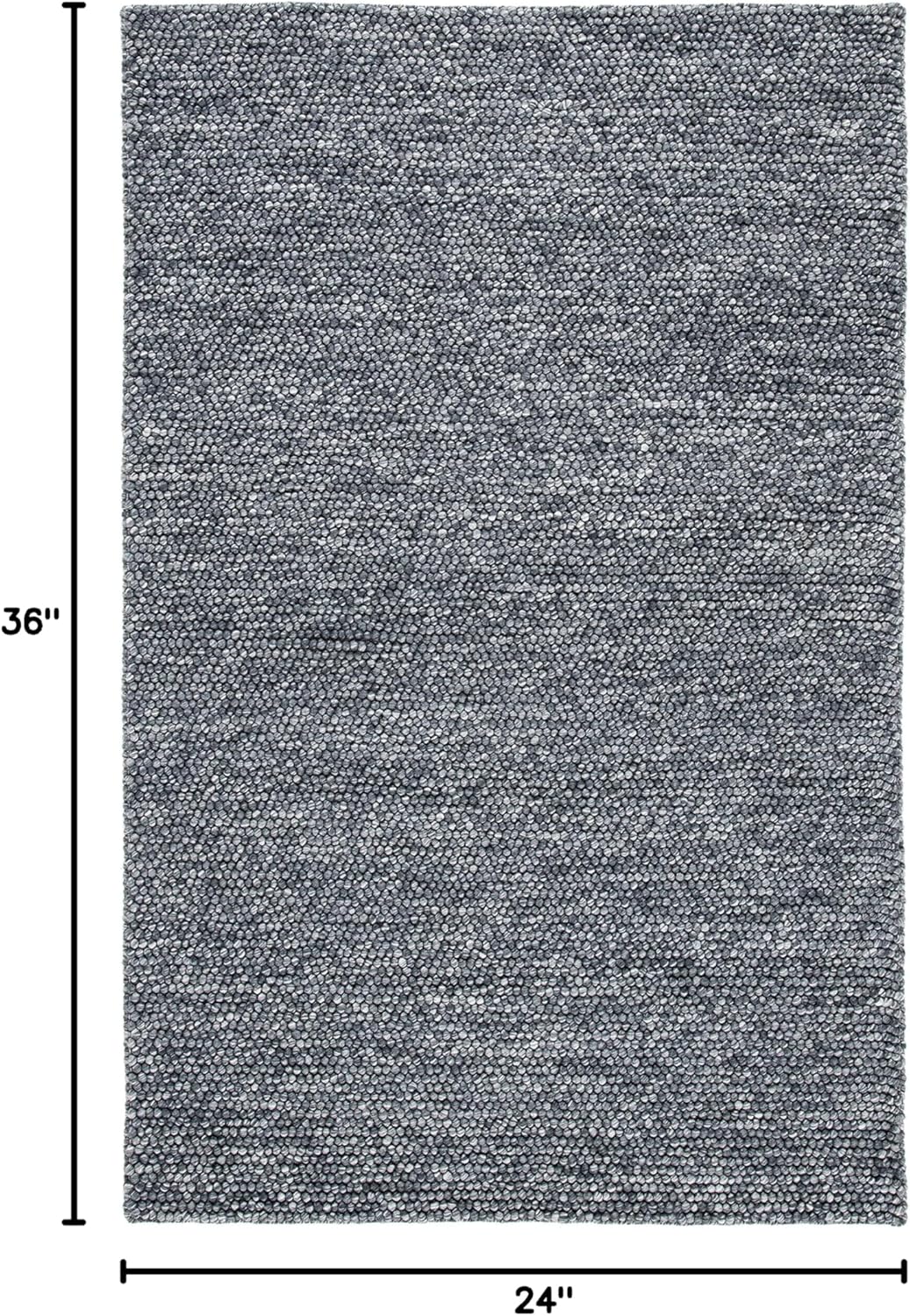 Alfombra Acento Hecha a Mano de Lana para Áreas de Alto Tráfico