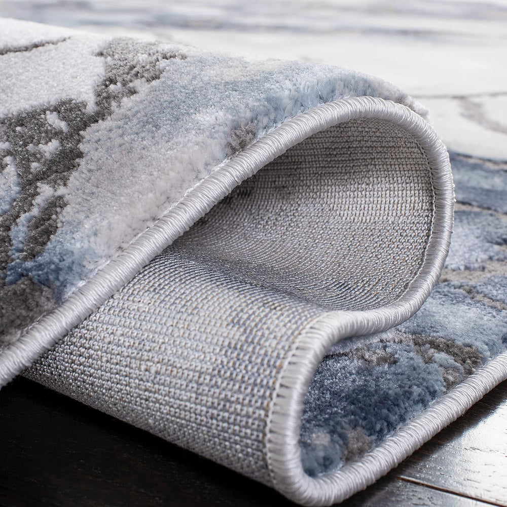 Runner de alfombra moderna abstracta, diseño fácil cuidado, CFT877L