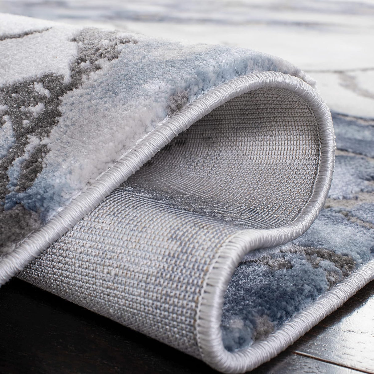 Runner de alfombra moderna abstracta, diseño fácil cuidado, CFT877L