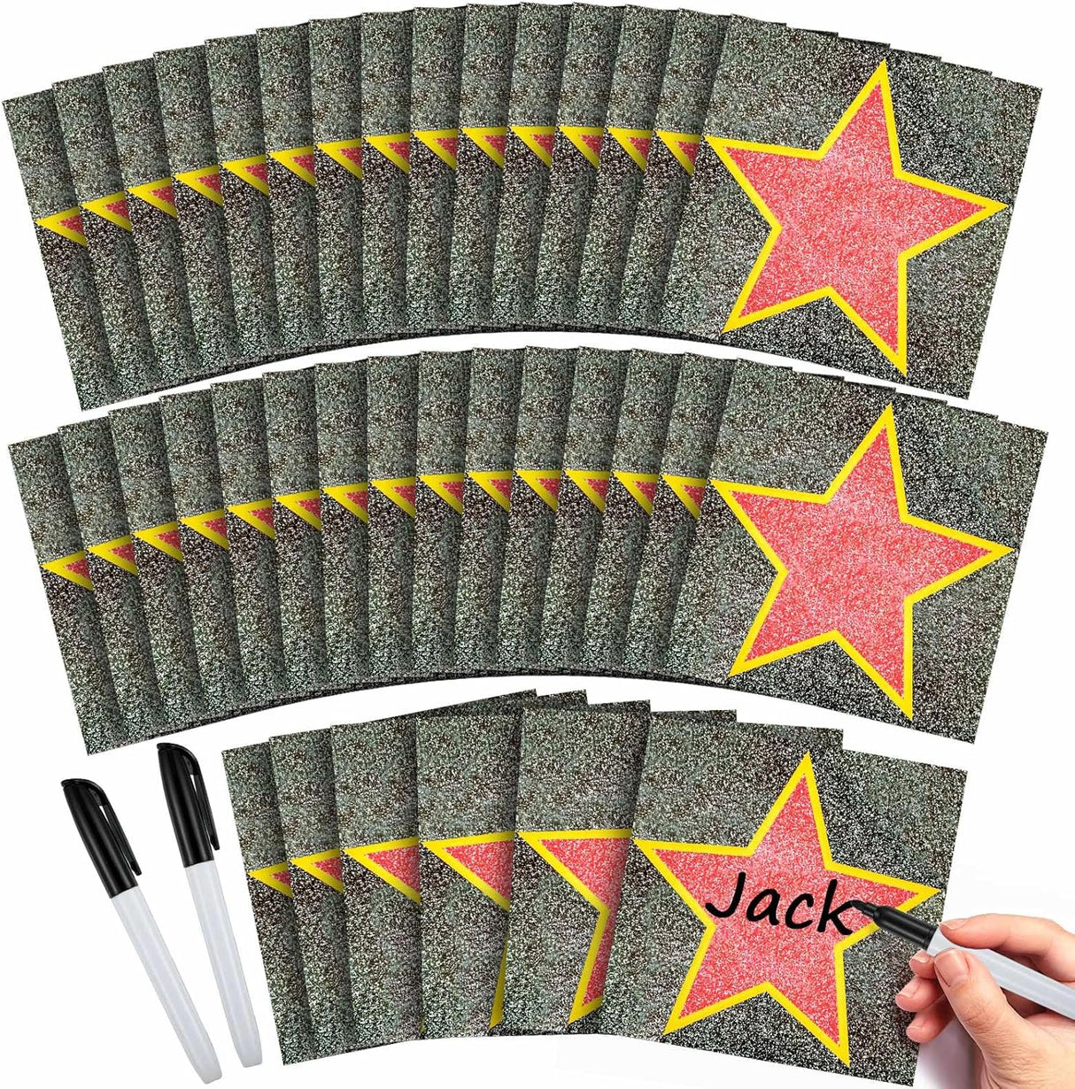 Gersoniel 38 Packs Decoración con Estrellas para Fiesta Oscar