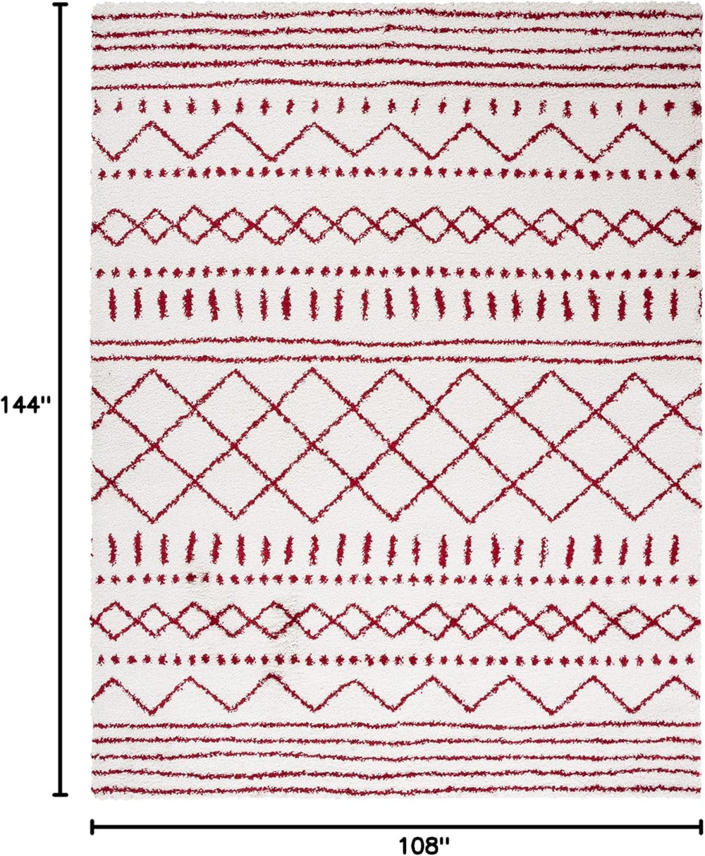 Alfombra Shag Área, Diseño Marroquí, 1.6 Grosor, ASG741P