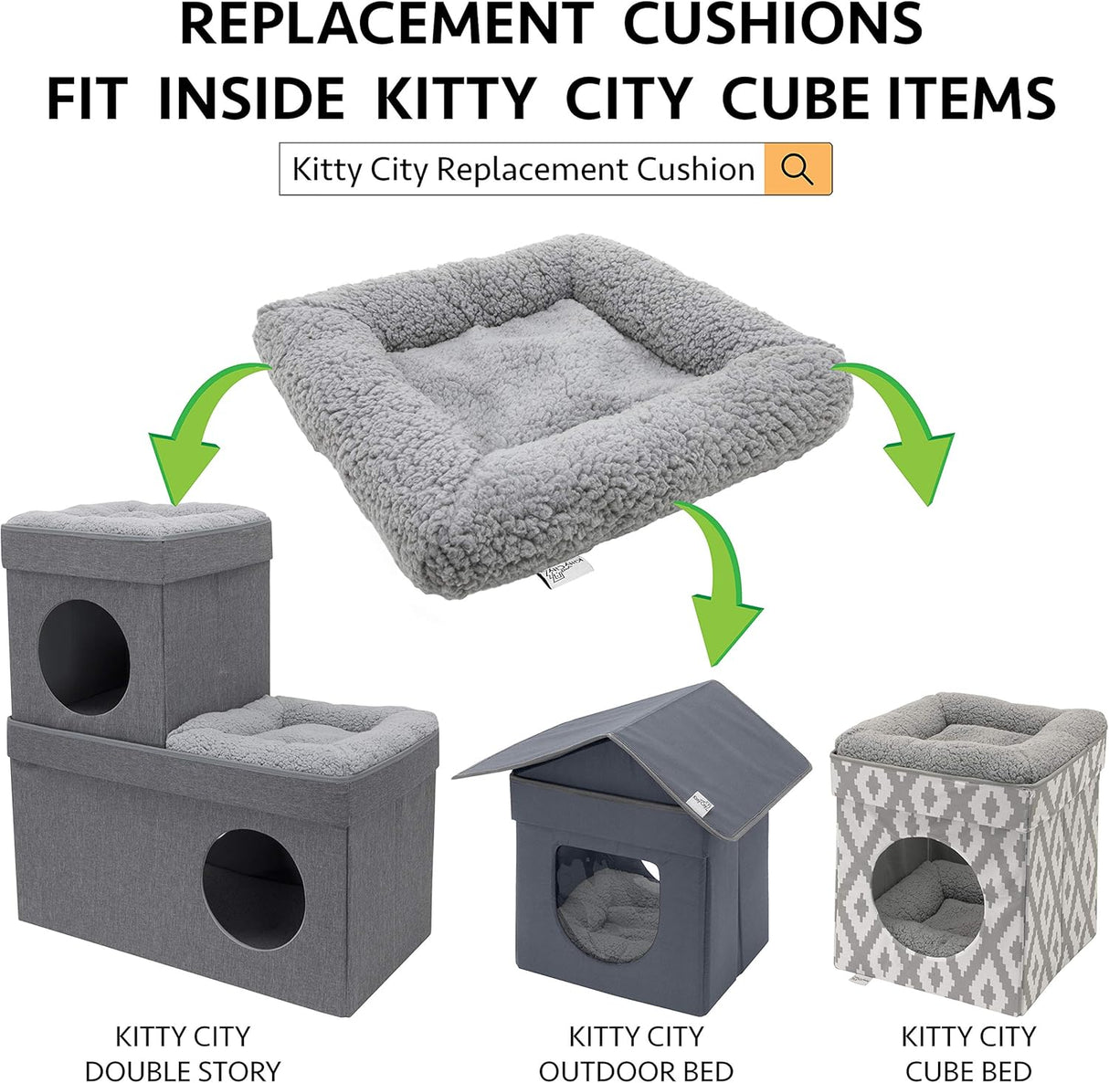 Condo para gatos Kitty City, apilable, cama pop-up, CM-10074