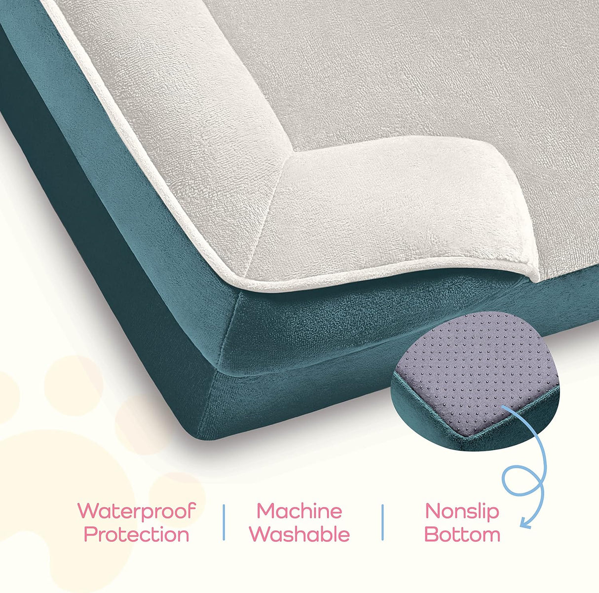 Cama ortopédica para perros - Ultra cómoda, impermeable, modelo X.