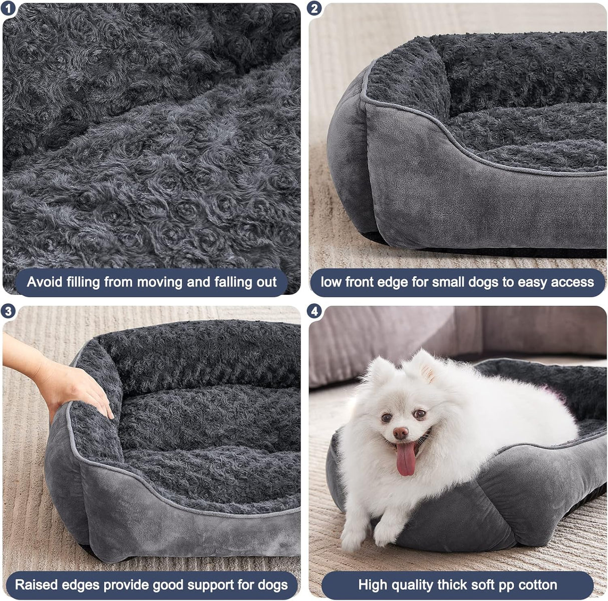 Cama para perros JOEJOY, suave, ortopédica y lavable, modelo