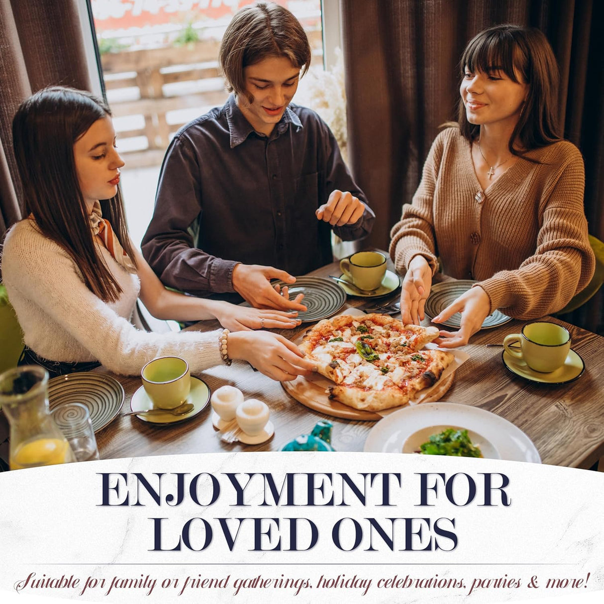 Horno Eléctrico para Pizza, 12 Pulgadas, Cerámica Premium