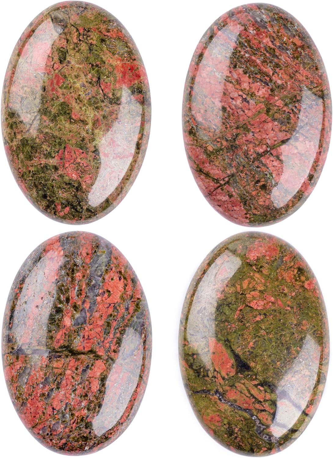 Piedra de Palma Unakita - Ovalada Pulida para Relajación