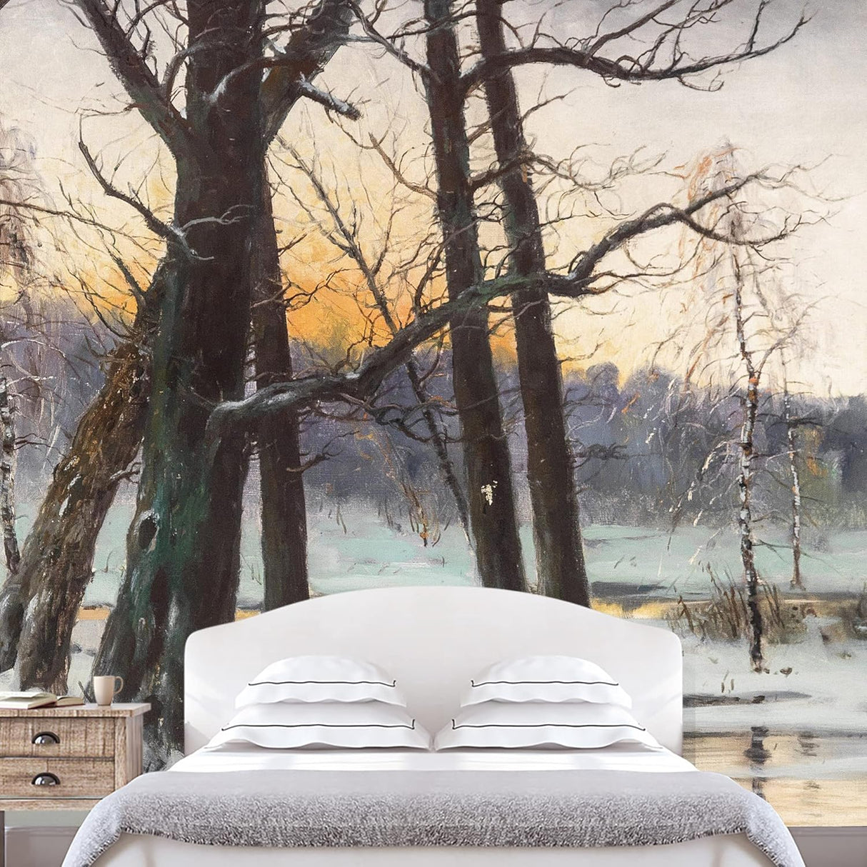 IDEA4WALL Adhesivo removible de pared/mural Ártico bosque