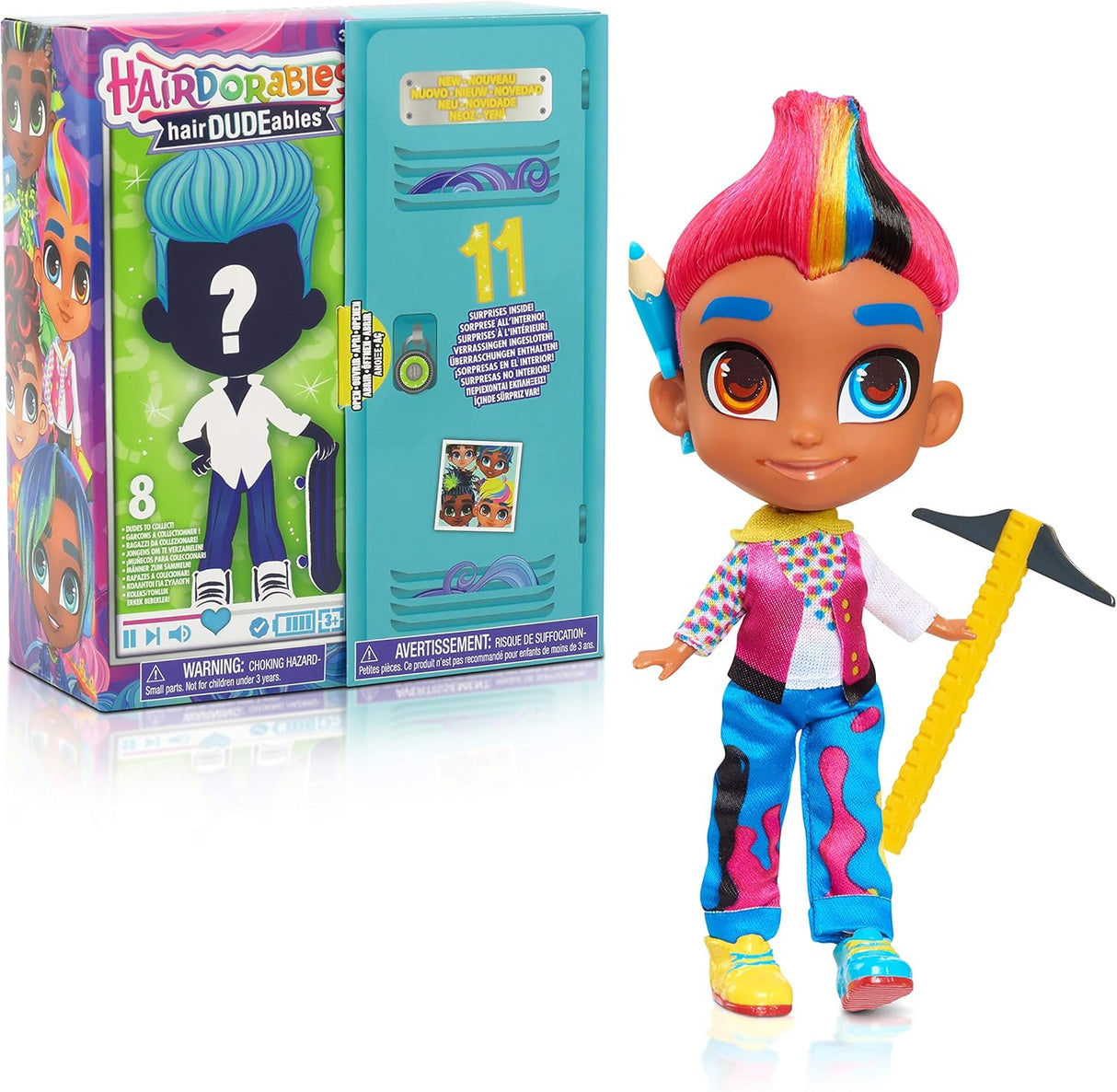 Muñecas Sorprendentes HairDUDEables de Just Play, Estilo Variado