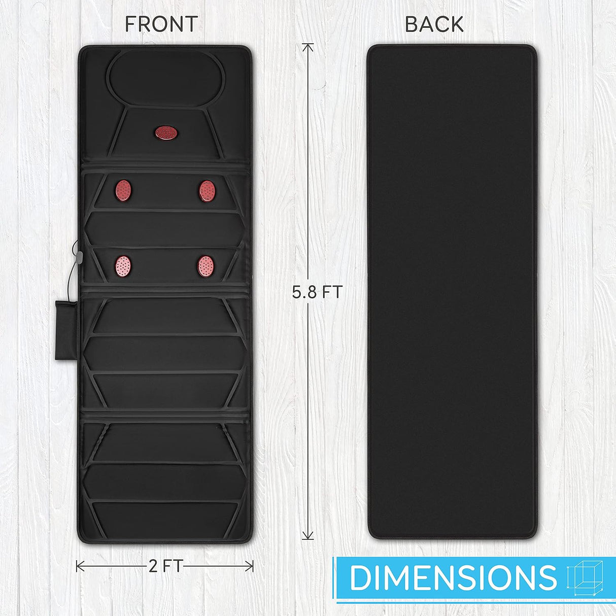 Alfombrilla de masaje vibratoria de cuerpo completo