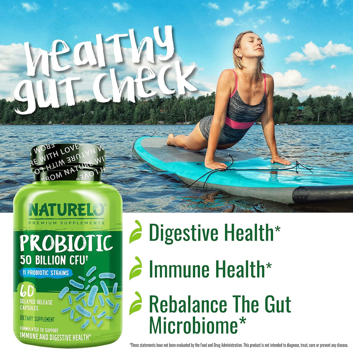 Suplemento probiótico 50 mil millones de UFC 11 cepas