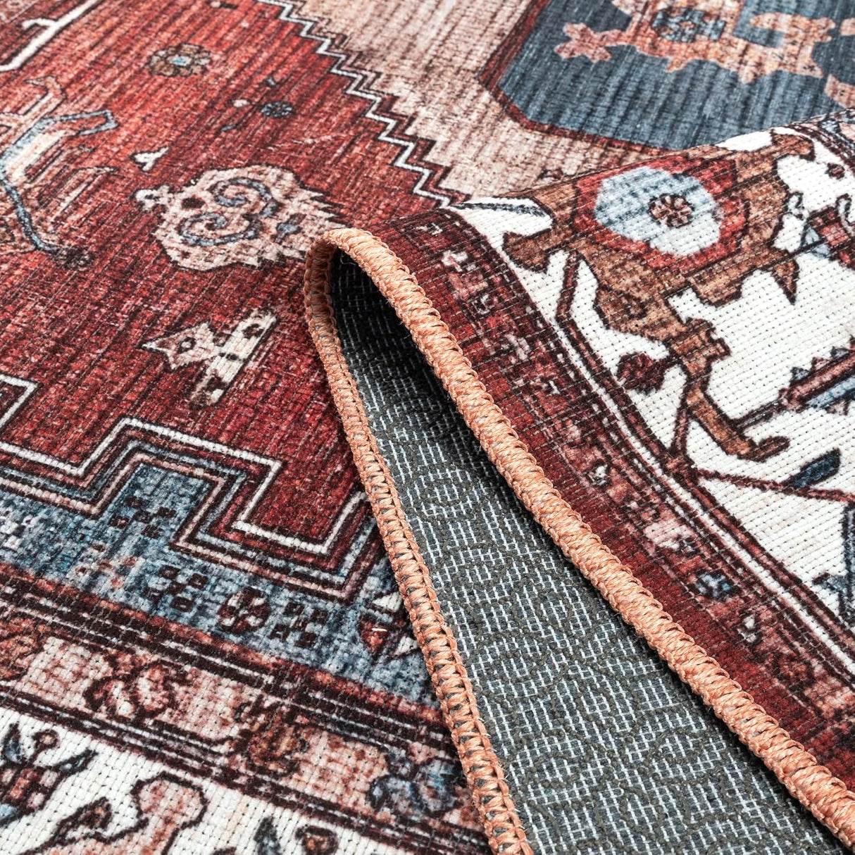 Alfombra Lavable 8x10 Adiva Antideslizante para Hogar