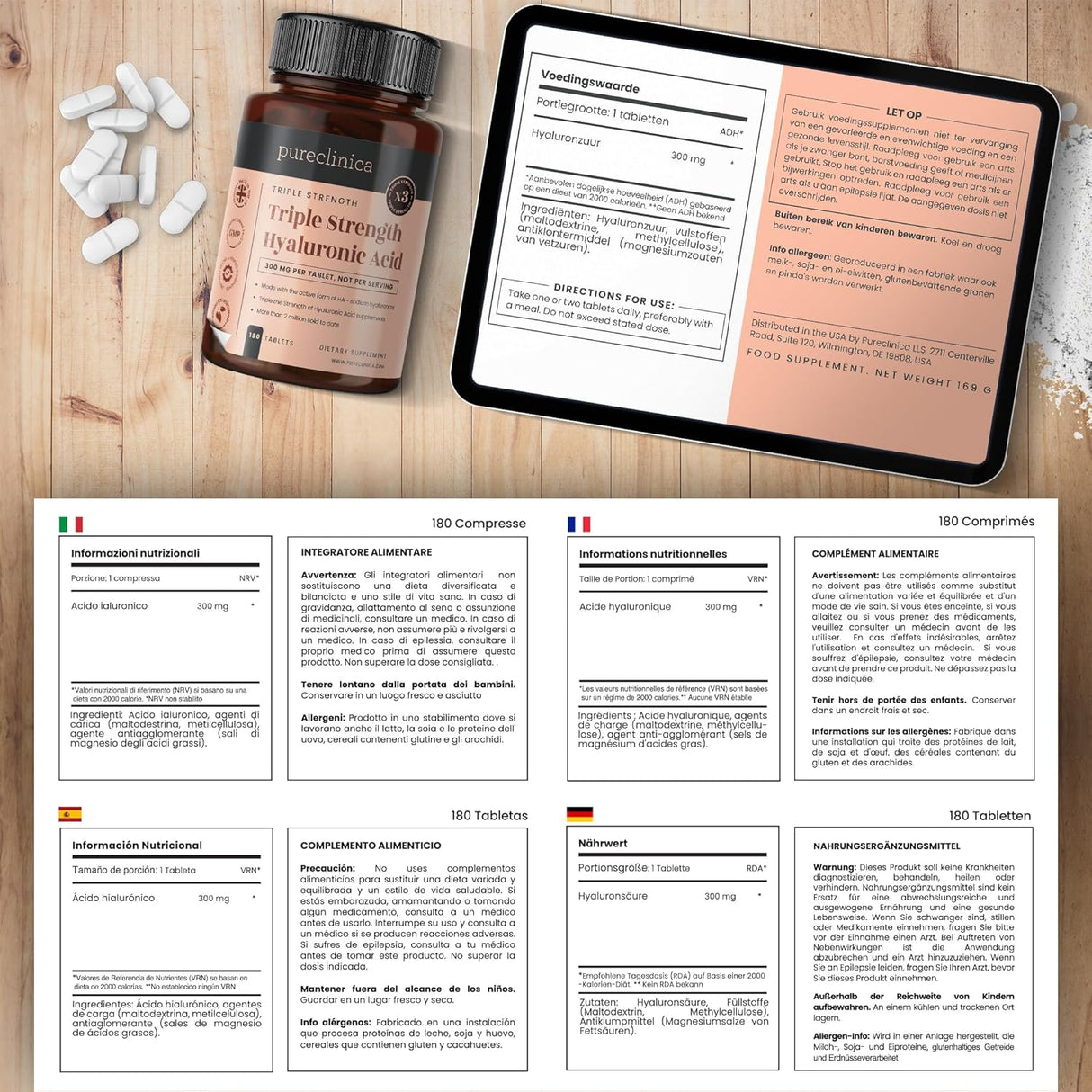 Ácido hialurónico con triple fuerza