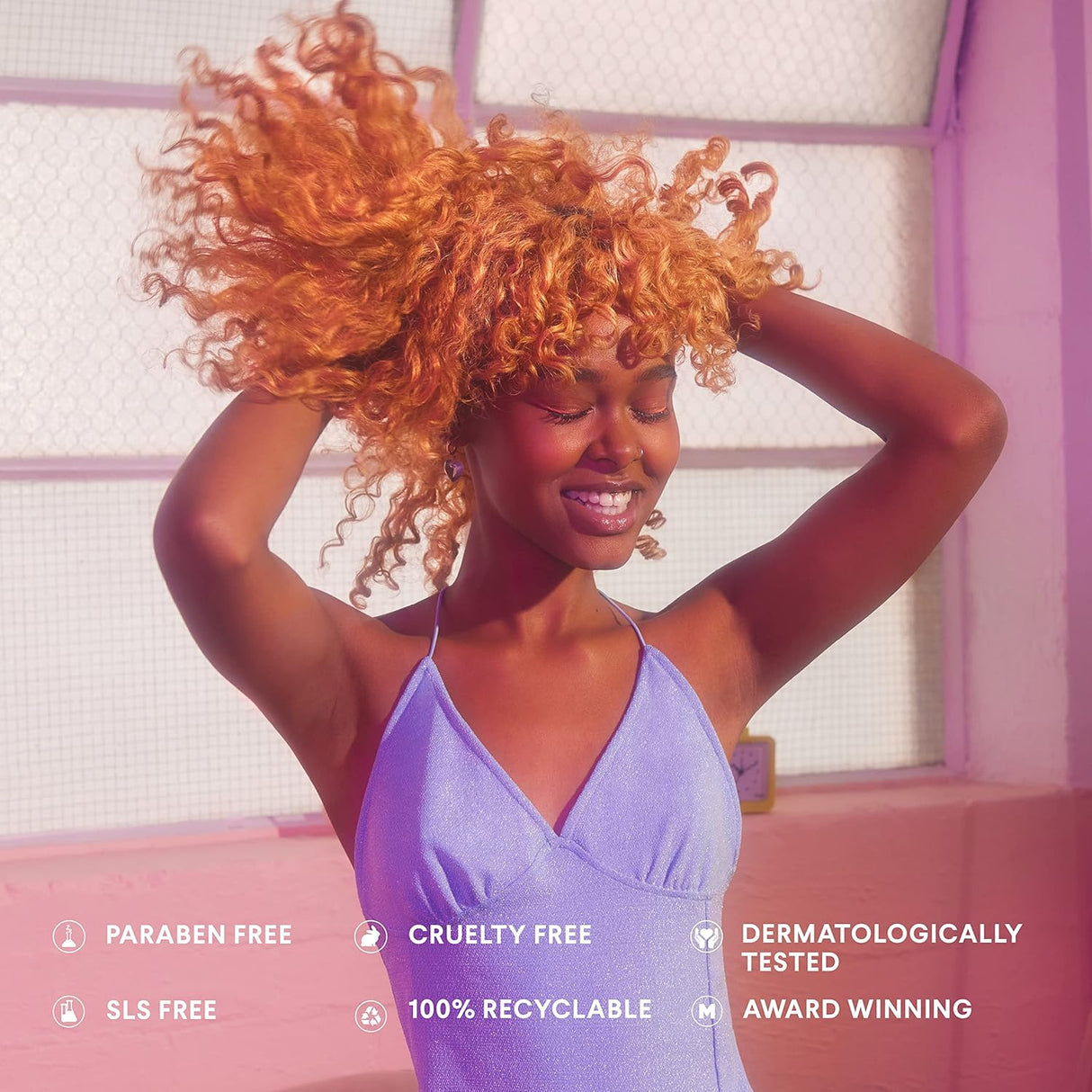 Champú suave para cabello encrespado grueso y rizado