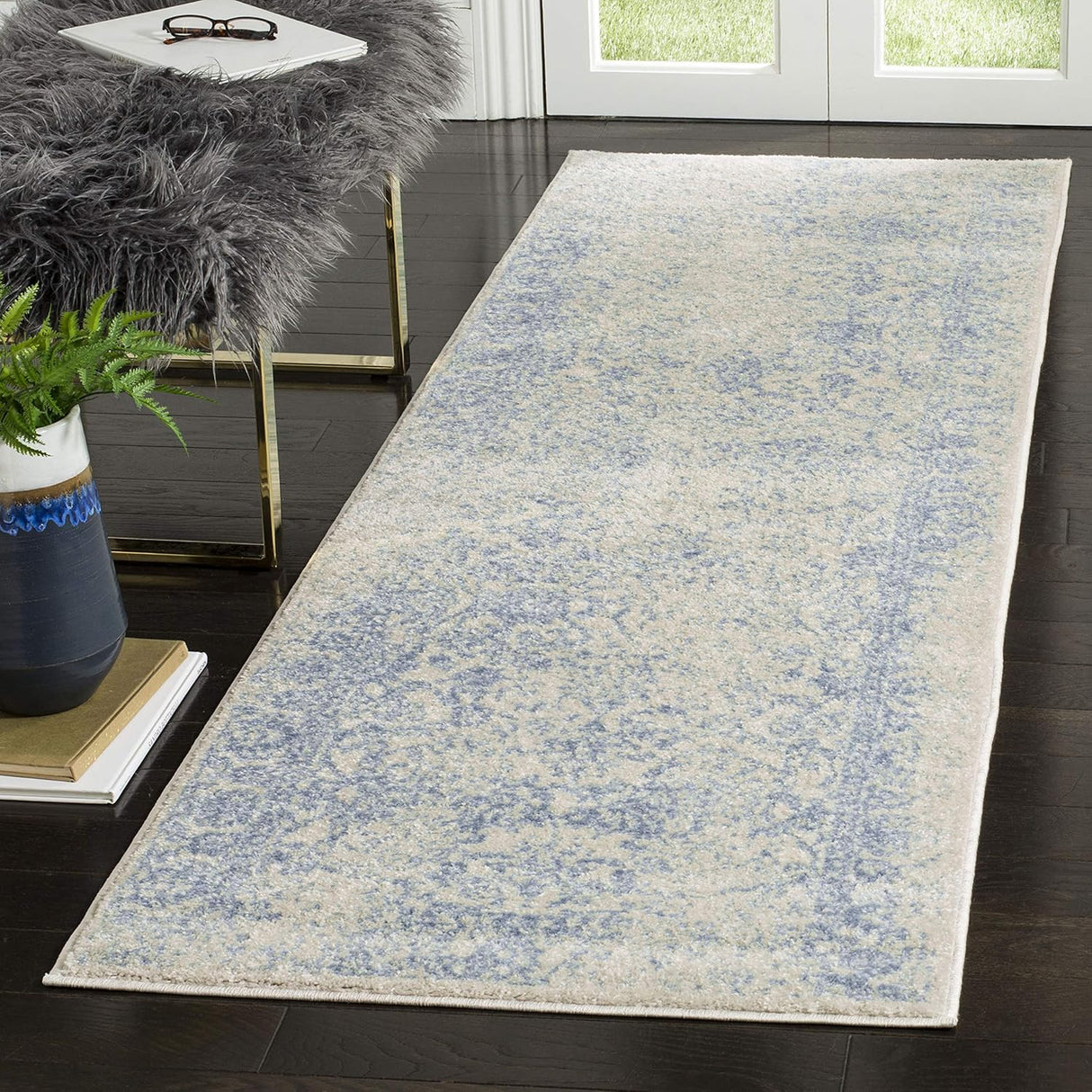 Alfombra Runner Oriental Desgastada, No Deshecha, Modelo ADR109L