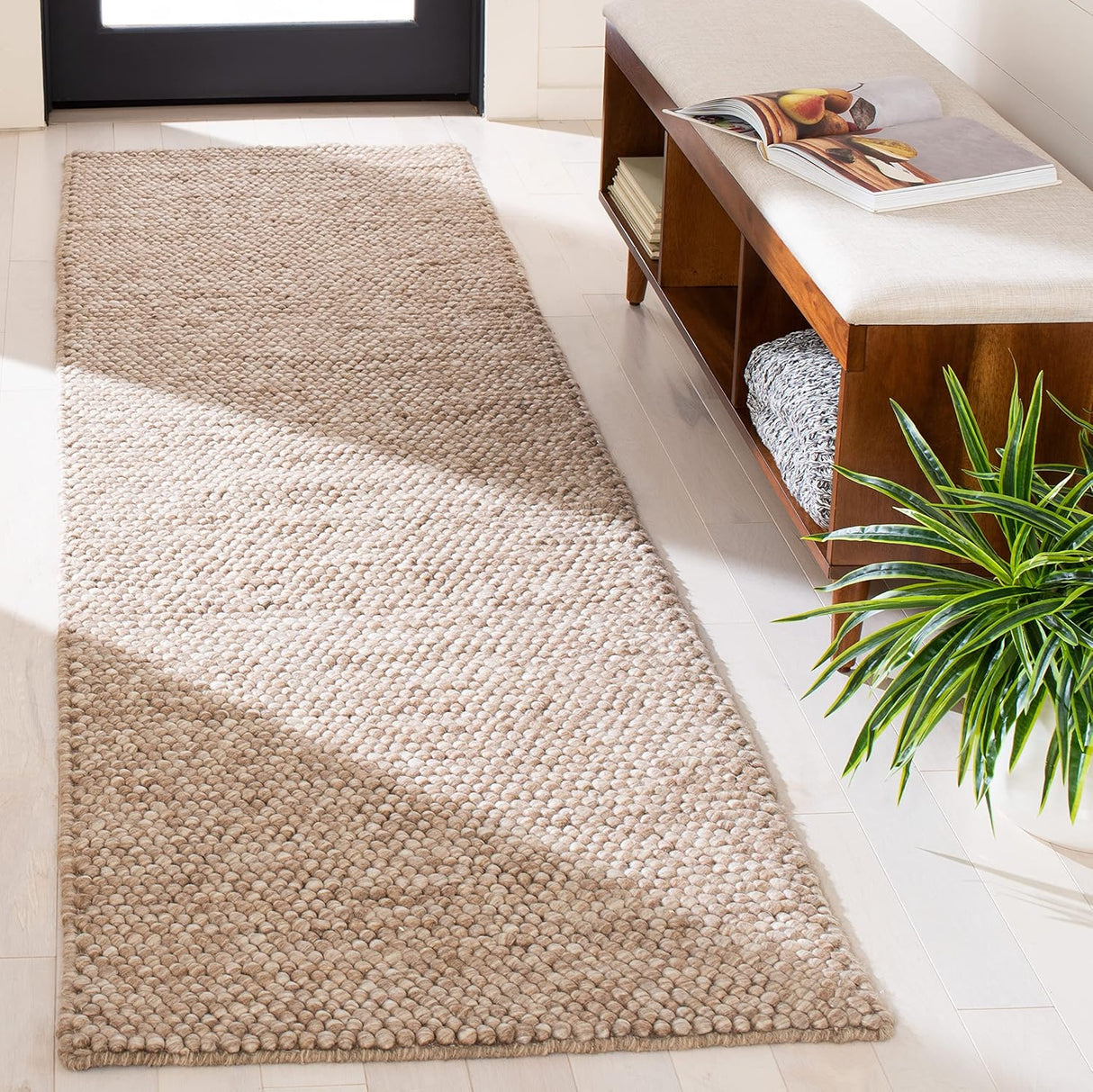 Alfombra Runner Natura - Hecha a Mano, Ideal para Áreas de Tráfico (NAT620T)