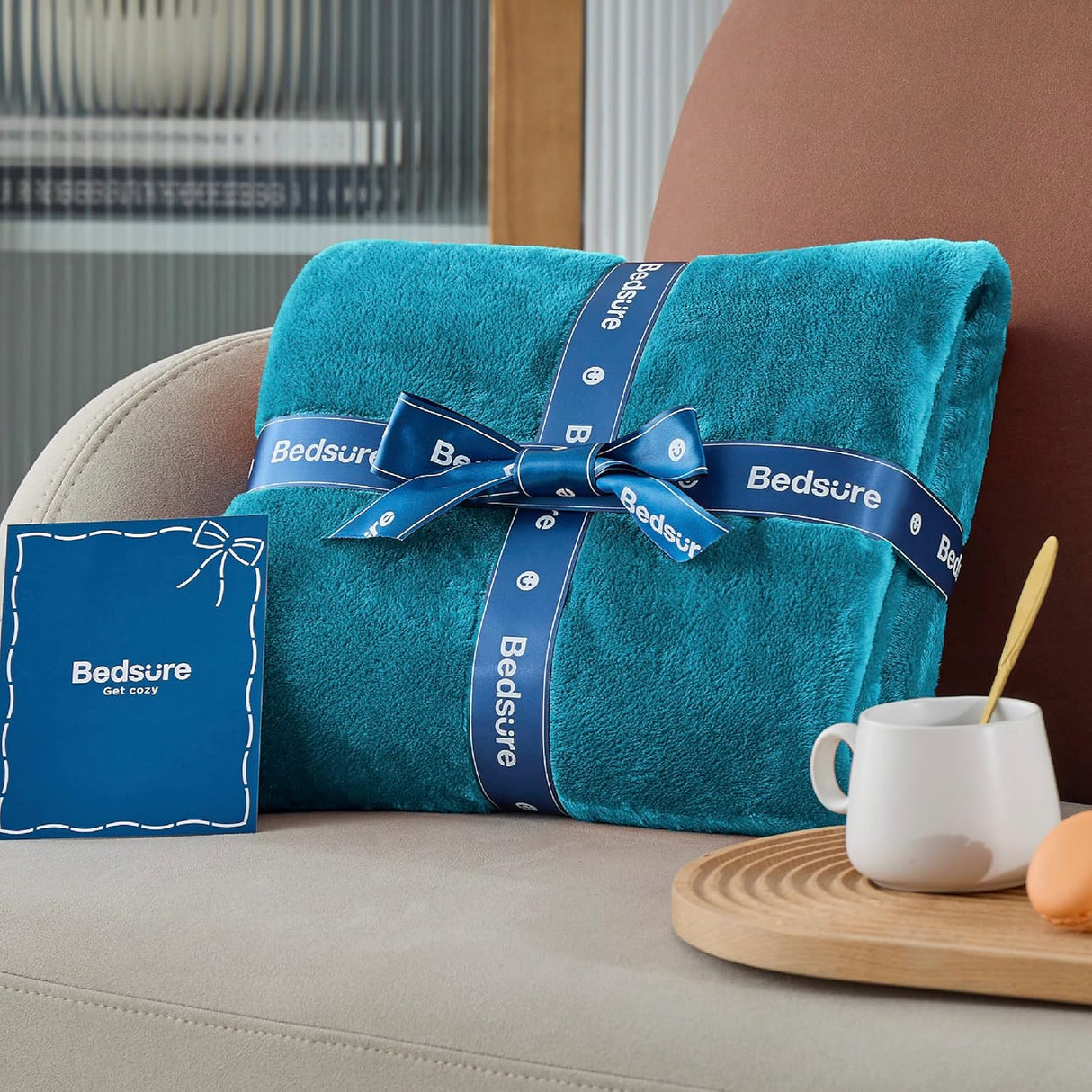 Manta Fleece Bedsure 300GSM Suave y Ligera para Sofá