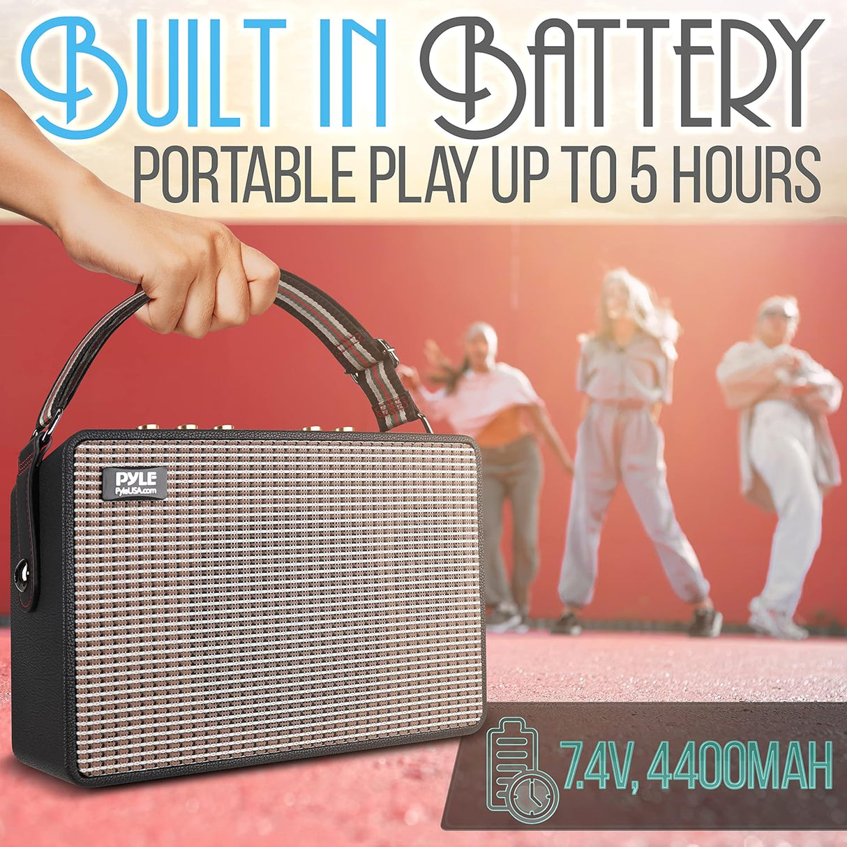 Altavoz Bluetooth vintage –PYLE-PRO PG680A
