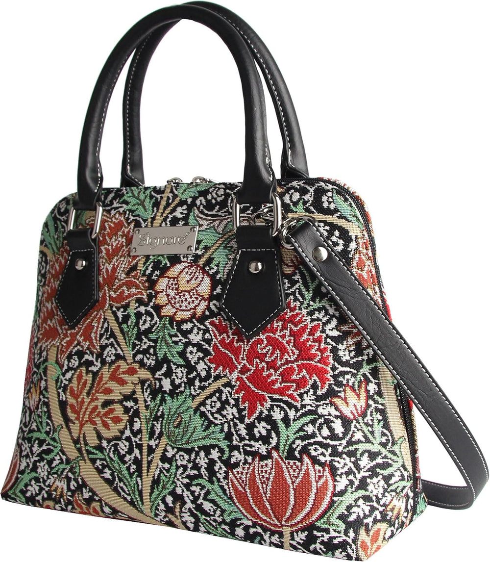 Bolsa de mano grande Signare con diseño floral